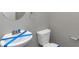 Simple bathroom with white sink, toilet, and gray walls at 3457 Sardis Bend Dr, Buford, GA 30519