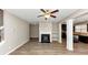 Spacious living room with hardwood floors, fireplace, and open floor plan at 3457 Sardis Bend Dr, Buford, GA 30519