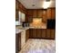 Close up of a brick fireplace in a living room setting at 35 Fairfield Dr, Ellenwood, GA 30294