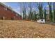Large backyard with shed and wooded area at 5310 Timbo Ln, Mableton, GA 30126