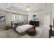 Spacious main bedroom with tray ceiling and natural light at 1805 Aurelia Dr, Cumming, GA 30041