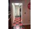 Checkerboard floor hallway with access to exterior at 1417 Doe Valley Dr, Lithonia, GA 30058