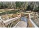Wooden stairs leading down from deck to yard at 3133 Callie Still Rd, Lawrenceville, GA 30045