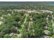 Aerial view of the neighborhood, showcasing its lush greenery and community at 5513 N Peachtree Rd, Dunwoody, GA 30338