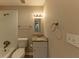 Bathroom boasts granite countertop and updated vanity at 100 Glace Rd, Atlanta, GA 30349