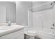 Bathroom featuring a toilet, sink and bathtub at 3542 Linecrest Rd, Ellenwood, GA 30294
