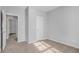 Simple bedroom with carpet, and neutral walls at 3542 Linecrest Rd, Ellenwood, GA 30294