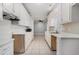 Kitchen with white cabinets, tile floors and stainless steel appliances at 3542 Linecrest Rd, Ellenwood, GA 30294