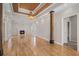 Spacious living room with hardwood floors and fireplace at 3542 Linecrest Rd, Ellenwood, GA 30294