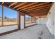 Screened porch with concrete floor and access door at 3542 Linecrest Rd, Ellenwood, GA 30294