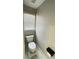 Elegant bathroom with blue vanity and marble flooring at 2968 Winterthur Close Nw, Kennesaw, GA 30144