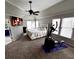 Upstairs hallway with white railings and carpeted flooring at 2968 Winterthur Close Nw, Kennesaw, GA 30144