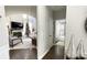 Updated powder room with a white vanity and neutral decor at 2968 Winterthur Close Nw, Kennesaw, GA 30144