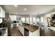 Spacious kitchen with island, granite countertops, and stainless steel appliances at 2968 Winterthur Close Nw, Kennesaw, GA 30144