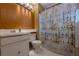 Clean bathroom with shower/tub combo and updated vanity at 3284 Long Iron Pl, Lawrenceville, GA 30044