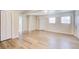 Unfinished basement with vinyl flooring and doors at 24 Echo Ridge Dr, Powder Springs, GA 30127