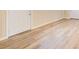 Unfinished basement with vinyl flooring and door at 24 Echo Ridge Dr, Powder Springs, GA 30127