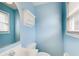 Small bathroom with white vanity and toilet at 24 Echo Ridge Dr, Powder Springs, GA 30127