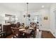 Formal dining room with a chandelier and hardwood floors at 566 Church Ne St, Marietta, GA 30060