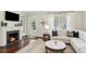 Spacious living room with comfortable seating and a marble coffee table at 566 Church Ne St, Marietta, GA 30060