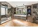 Upscale bathroom with marble tile and modern fixtures at 211 N Esplanade, Alpharetta, GA 30009