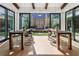 Breakfast nook with view of the private courtyard at 211 N Esplanade, Alpharetta, GA 30009