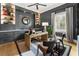Sophisticated home office with built-in shelves and a large desk at 211 N Esplanade, Alpharetta, GA 30009