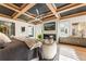Main bedroom with a fireplace and coffered ceiling at 211 N Esplanade, Alpharetta, GA 30009