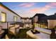Relaxing rooftop deck with lounge chairs and courtyard view at 211 N Esplanade, Alpharetta, GA 30009