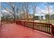 Large deck with wooded views at 5002 Bright Hampton Se Dr, Atlanta, GA 30339