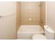 Clean bathroom featuring a shower/tub and toilet at 3130 Mars Hill Rd, Acworth, GA 30101