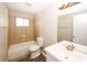 Bathroom features a tub/shower, toilet and vanity at 3130 Mars Hill Rd, Acworth, GA 30101