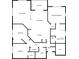 Detailed floor plan showcasing the layout of the home, including bedrooms and kitchen at 1965 Nocturne Dr # 1209, Alpharetta, GA 30009