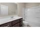 Simple laundry room features tiled floor, neutral walls, and hookups for a washer and dryer at 106 Cherry Glen Way, Euharlee, GA 30145