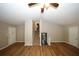 Open living space with stairs leading to upper level at 500 Carillon Ct, Stone Mountain, GA 30083