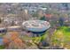 Aerial view of the Carter Center with walking paths and landscaped grounds at 821 Ralph Mcgill Ne Blvd # 2303, Atlanta, GA 30306