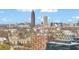 An aerial view of the city's skyline showcases nearby residential buildings at 821 Ralph Mcgill Ne Blvd # 2303, Atlanta, GA 30306