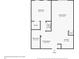 Floor plan showcasing the layout of the home, dimensions, and room names at 821 Ralph Mcgill Ne Blvd # 2303, Atlanta, GA 30306