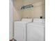 Laundry room with washer, dryer and storage shelf at 821 Ralph Mcgill Ne Blvd # 2303, Atlanta, GA 30306
