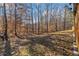 Landscaped backyard with mature trees and a natural setting at 3352 Bartlett Ave, Conyers, GA 30013