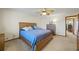 Cozy bedroom with a queen bed and built-in dresser at 4316 Revere Cir, Marietta, GA 30062