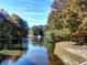 Peaceful pond with fountain and walking path at 4316 Revere Cir, Marietta, GA 30062