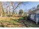 Spacious backyard with mature trees and grassy lawn at 2599 Browns Mill Se Rd, Atlanta, GA 30354