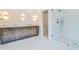 Bathroom with dark wood cabinets and marble flooring at 590 Clubwood Ct, Marietta, GA 30068