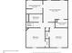 Second floor with primary bedroom, two bedrooms, and bathroom at 850 Oxford Hall Dr, Lawrenceville, GA 30044