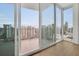 Private balcony offering stunning panoramic city views at 860 Peachtree Ne St # 1617, Atlanta, GA 30308