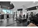 Well-equipped fitness center with modern machines and city views at 860 Peachtree Ne St # 1617, Atlanta, GA 30308
