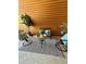 Stylish patio with comfortable seating and a modern outdoor rug, perfect for relaxation at 972 Dekalb Ne Ave # 203, Atlanta, GA 30307
