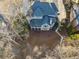 Aerial view of house, large backyard at 3352 Forest Vista Dr, Dacula, GA 30019