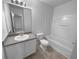 Clean bathroom, featuring a bathtub and vanity at 5165 Hanover St, Atlanta, GA 30349